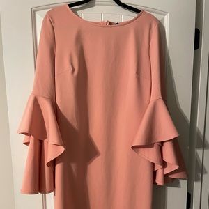 😍VFShow bell sleeve dress. Color: Peachy pink. 😍